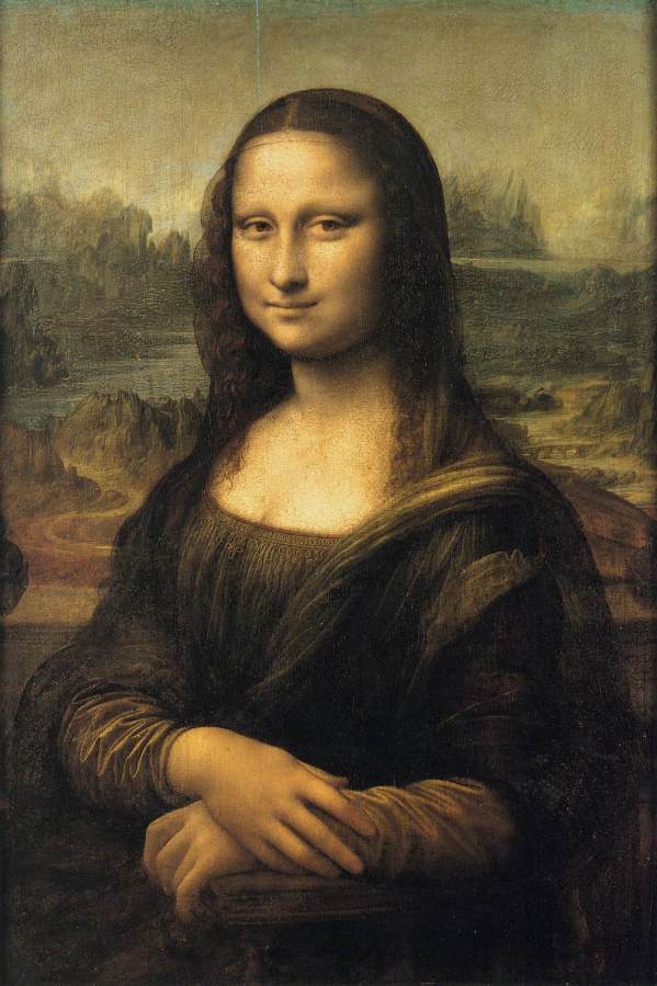 The Portrait Painting of Mona Lisa by Leonardo Da Vinci